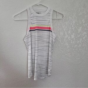 White Striped Women's Tank Top